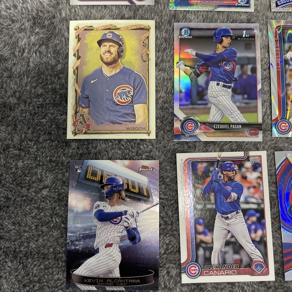 Chicago Cubs Baseball 25 Card‎ Lot - Rookies, Stars, Inserts, Parallels